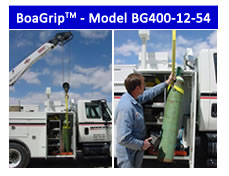 BoaGrip™ Model BG400-12 rigging sling for lifting gas cylinders into service trucks