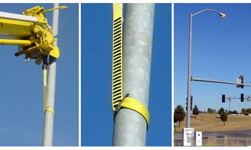 BoaGrip™ rigging sling for tapered utility poles